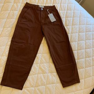 Everlane Utility Barrel Pant in Rosewood